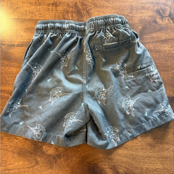 Huk Charcoal Marlin Pattern Board Shorts - Picture 3 of 6